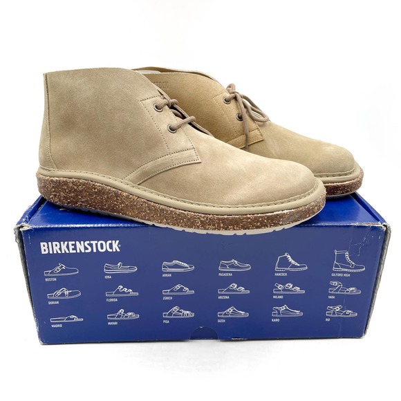 Birkenstock | Shoes | New Birkenstock Milton Boot Ginger Beige Laceup Tan  Suede Sz 43 Mens | Poshmark